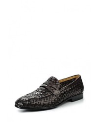 Мужские темно-коричневые кожаные лоферы от Vitacci