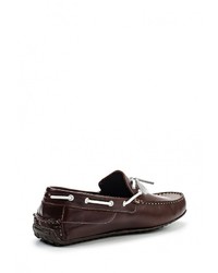 Мужские темно-коричневые кожаные мокасины от Beppi