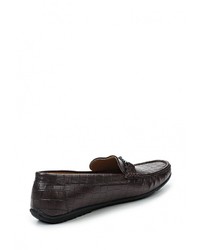 Мужские темно-коричневые кожаные мокасины от Elong