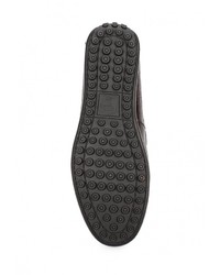 Мужские темно-коричневые кожаные мокасины от Guido Grozzi