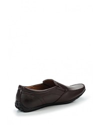 Мужские темно-коричневые кожаные мокасины от Instreet