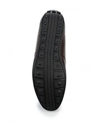 Мужские темно-коричневые кожаные мокасины от Instreet