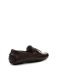 Мужские темно-коричневые кожаные мокасины от Made in Italia
