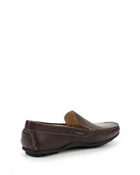 Мужские темно-коричневые кожаные мокасины от Salamander