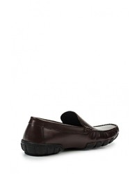 Мужские темно-коричневые кожаные мокасины от Valley