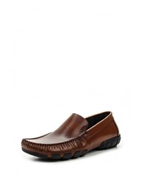 Мужские темно-коричневые кожаные мокасины от Valley