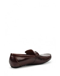 Мужские темно-коричневые кожаные мокасины от Valor Wolf