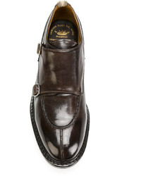 Темно-коричневые кожаные монки от Officine Creative