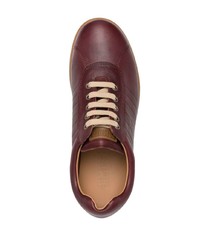 Мужские темно-коричневые кожаные низкие кеды от Camper