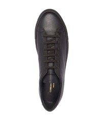 Мужские темно-коричневые кожаные низкие кеды от Common Projects