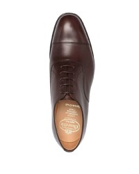 Темно-коричневые кожаные оксфорды от Church's