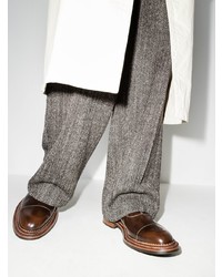 Темно-коричневые кожаные оксфорды от Grenson