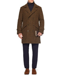 Мужские темно-коричневые кожаные перчатки от Dents