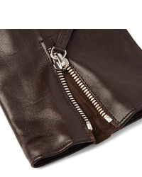Мужские темно-коричневые кожаные перчатки от WANT Les Essentiels