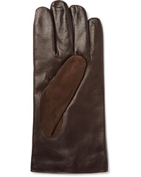 Мужские темно-коричневые кожаные перчатки от WANT Les Essentiels