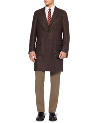 Мужские темно-коричневые кожаные перчатки от Dents