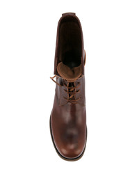 Мужские темно-коричневые кожаные повседневные ботинки от C Diem