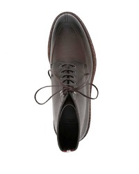 Мужские темно-коричневые кожаные повседневные ботинки от Bally