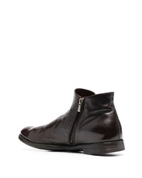 Мужские темно-коричневые кожаные повседневные ботинки от Officine Creative