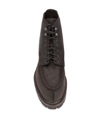 Мужские темно-коричневые кожаные повседневные ботинки от Doucal's