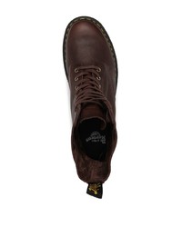 Мужские темно-коричневые кожаные повседневные ботинки от Dr. Martens