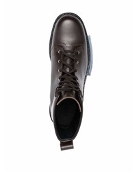 Мужские темно-коричневые кожаные повседневные ботинки от Oamc
