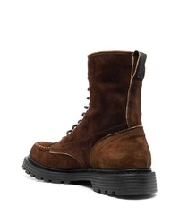 Мужские темно-коричневые кожаные повседневные ботинки от Premiata