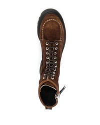 Мужские темно-коричневые кожаные повседневные ботинки от Premiata