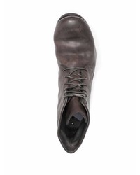 Мужские темно-коричневые кожаные повседневные ботинки от A Diciannoveventitre