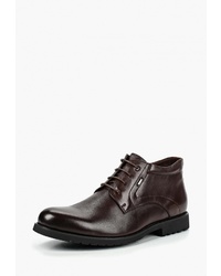 Мужские темно-коричневые кожаные повседневные ботинки от Dino Ricci Select