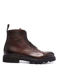 Мужские темно-коричневые кожаные повседневные ботинки от Doucal's