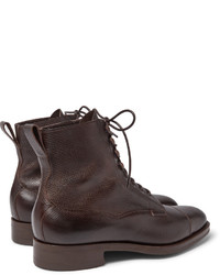 Мужские темно-коричневые кожаные повседневные ботинки от Edward Green