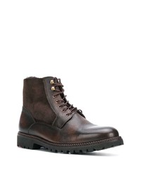 Мужские темно-коричневые кожаные повседневные ботинки от Lloyd