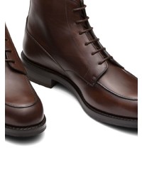 Мужские темно-коричневые кожаные повседневные ботинки от Church's