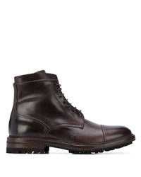 Мужские темно-коричневые кожаные повседневные ботинки от Henderson Baracco