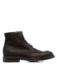 Мужские темно-коричневые кожаные повседневные ботинки от Henderson Baracco