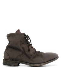 Мужские темно-коричневые кожаные повседневные ботинки от Isaac Sellam Experience