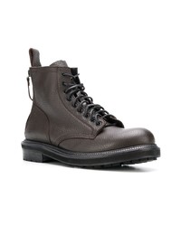 Мужские темно-коричневые кожаные повседневные ботинки от Buttero