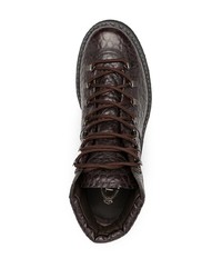 Мужские темно-коричневые кожаные повседневные ботинки от Tod's