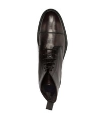 Мужские темно-коричневые кожаные повседневные ботинки от Paul Smith