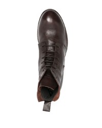 Мужские темно-коричневые кожаные повседневные ботинки от Moma