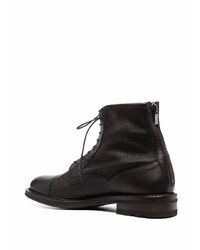 Мужские темно-коричневые кожаные повседневные ботинки от Fratelli Rossetti