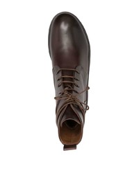 Мужские темно-коричневые кожаные повседневные ботинки от Marsèll