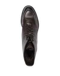 Мужские темно-коричневые кожаные повседневные ботинки от Doucal's