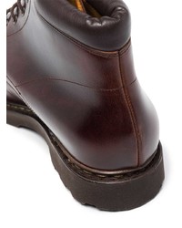 Мужские темно-коричневые кожаные повседневные ботинки от Paraboot