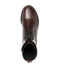 Мужские темно-коричневые кожаные повседневные ботинки от Ann Demeulemeester