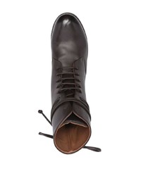 Мужские темно-коричневые кожаные повседневные ботинки от Marsèll