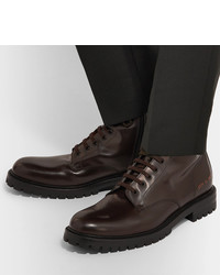 Мужские темно-коричневые кожаные повседневные ботинки от Common Projects