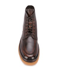 Мужские темно-коричневые кожаные повседневные ботинки от Doucal's