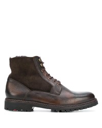 Мужские темно-коричневые кожаные повседневные ботинки от Lloyd